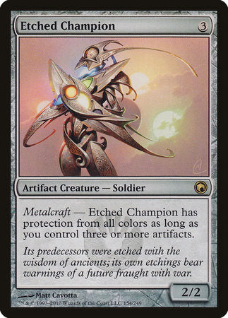 Etched Champion [Scars of Mirrodin] | Jomio and Rueliete's Cards and Comics