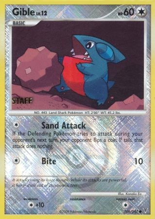 Gible (106/147) (Championship Promo Staff) [Platinum: Supreme Victors] | Jomio and Rueliete's Cards and Comics