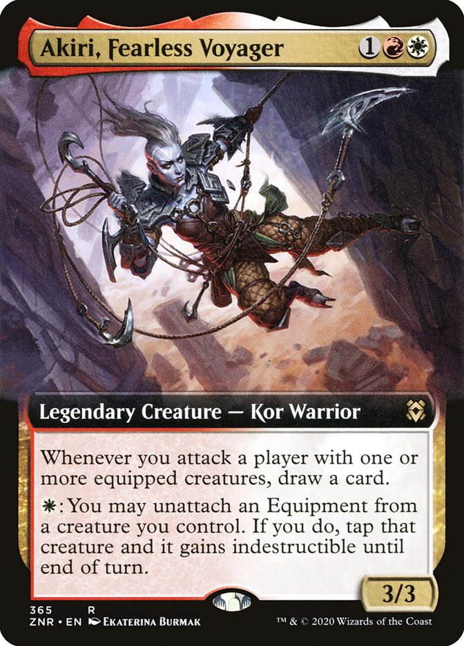 Akiri, Fearless Voyager (Extended Art) [Zendikar Rising] | Jomio and Rueliete's Cards and Comics