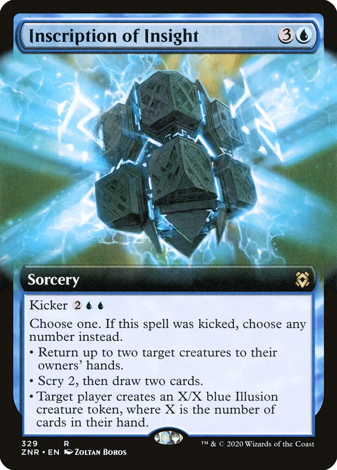 Inscription of Insight (Extended Art) [Zendikar Rising] | Jomio and Rueliete's Cards and Comics