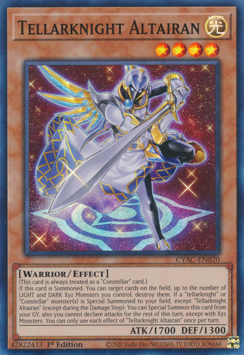 Tellarknight Altairan [CYAC-EN020] Super Rare | Jomio and Rueliete's Cards and Comics