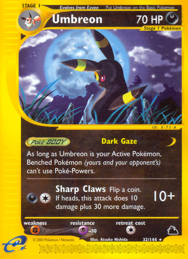 Umbreon (32/144) [Skyridge] | Jomio and Rueliete's Cards and Comics