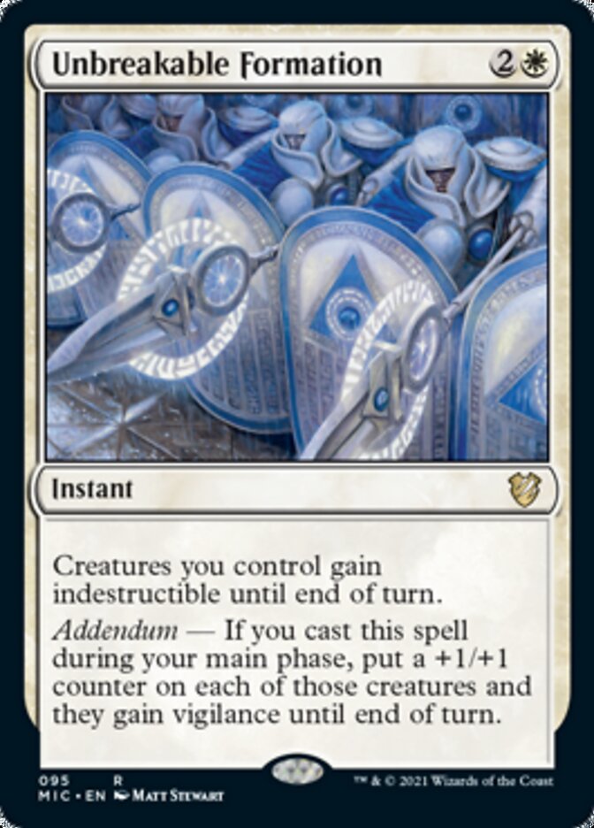 Unbreakable Formation [Innistrad: Midnight Hunt Commander] | Jomio and Rueliete's Cards and Comics