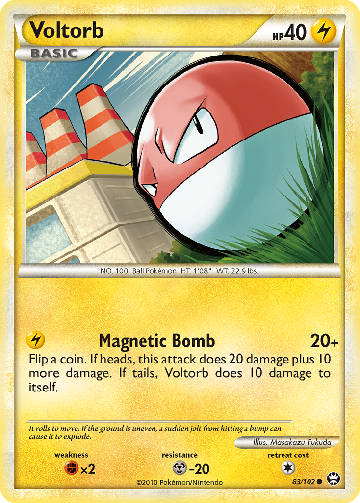 Voltorb (83/102) [HeartGold & SoulSilver: Triumphant] | Jomio and Rueliete's Cards and Comics