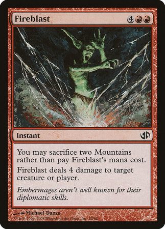 Fireblast [Duel Decks: Jace vs. Chandra] | Jomio and Rueliete's Cards and Comics