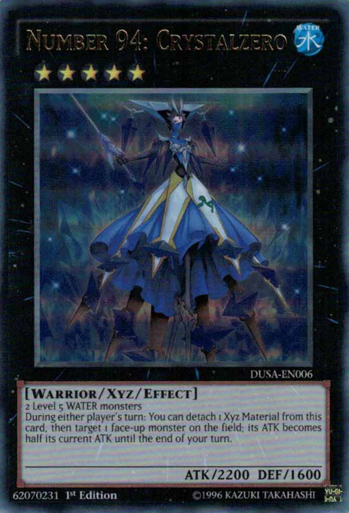 Number 94: Crystalzero [DUSA-EN006] Ultra Rare | Jomio and Rueliete's Cards and Comics
