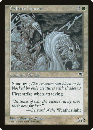 Soltari Lancer [Tempest] | Jomio and Rueliete's Cards and Comics