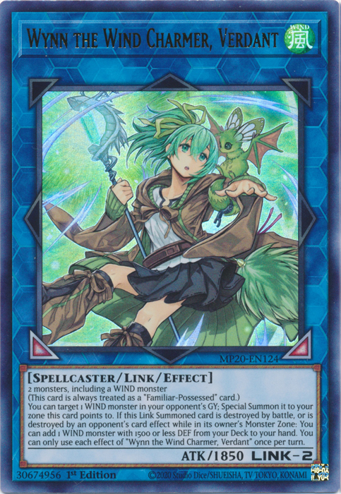 Wynn the Wind Charmer, Verdant [MP20-EN124] Ultra Rare | Jomio and Rueliete's Cards and Comics