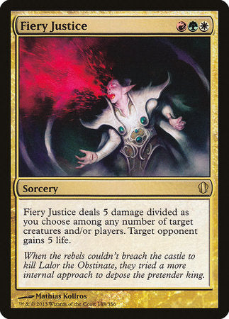 Fiery Justice [Commander 2013] | Jomio and Rueliete's Cards and Comics