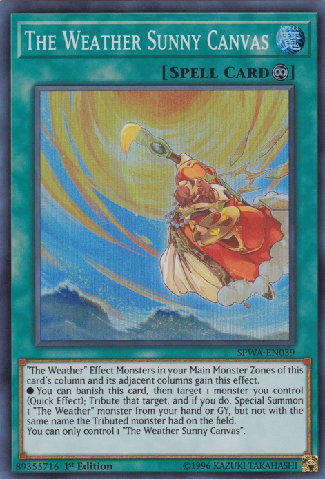 The Weather Sunny Canvas [SPWA-EN039] Super Rare | Jomio and Rueliete's Cards and Comics