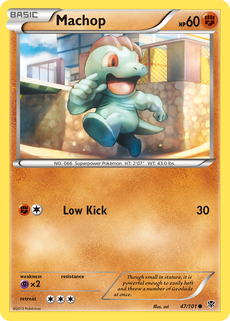 Machop (47/101) [Black & White: Plasma Blast] | Jomio and Rueliete's Cards and Comics