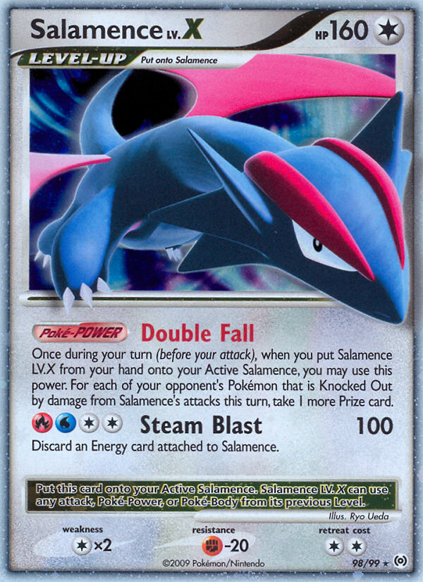 Salamence LV.X (98/99) [Platinum: Arceus] | Jomio and Rueliete's Cards and Comics