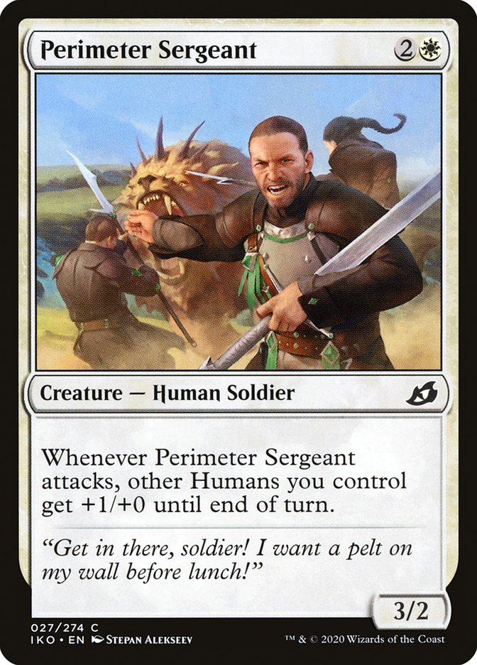 Perimeter Sergeant [Ikoria: Lair of Behemoths] | Jomio and Rueliete's Cards and Comics