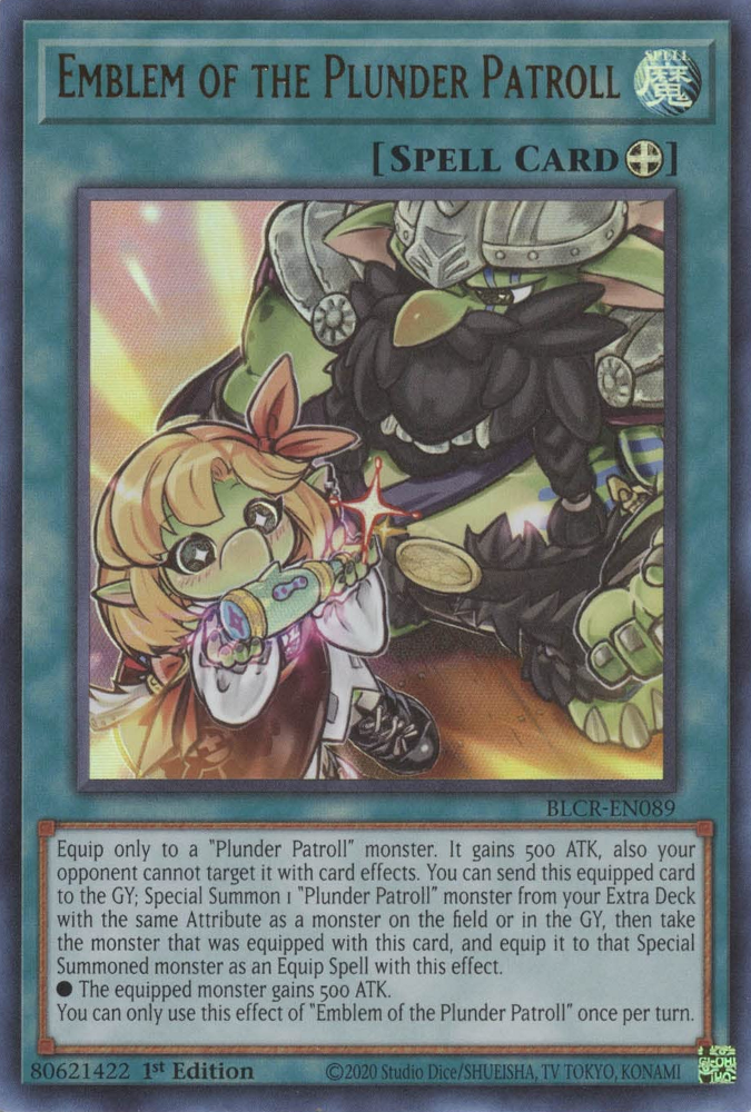 Emblem of the Plunder Patroll [BLCR-EN089] Ultra Rare | Jomio and Rueliete's Cards and Comics