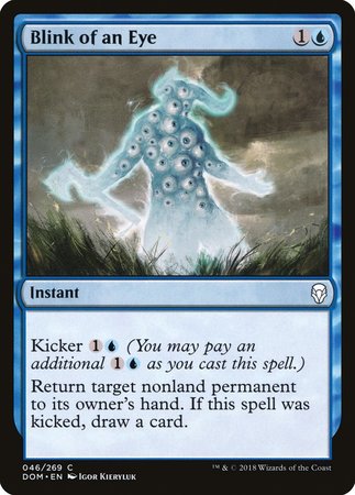 Blink of an Eye [Dominaria] | Jomio and Rueliete's Cards and Comics