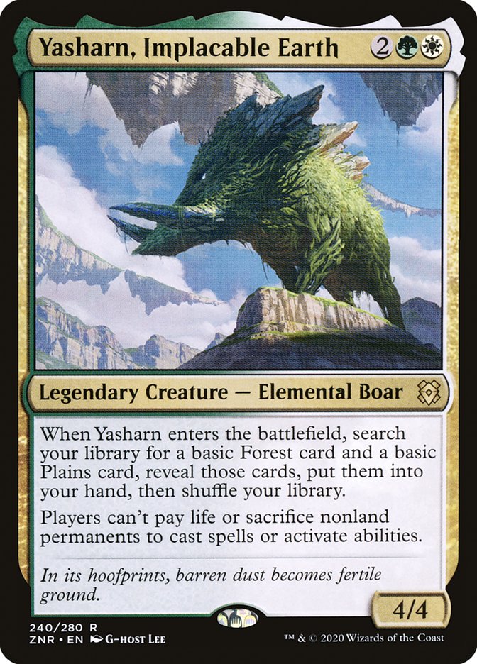 Yasharn, Implacable Earth [Zendikar Rising] | Jomio and Rueliete's Cards and Comics