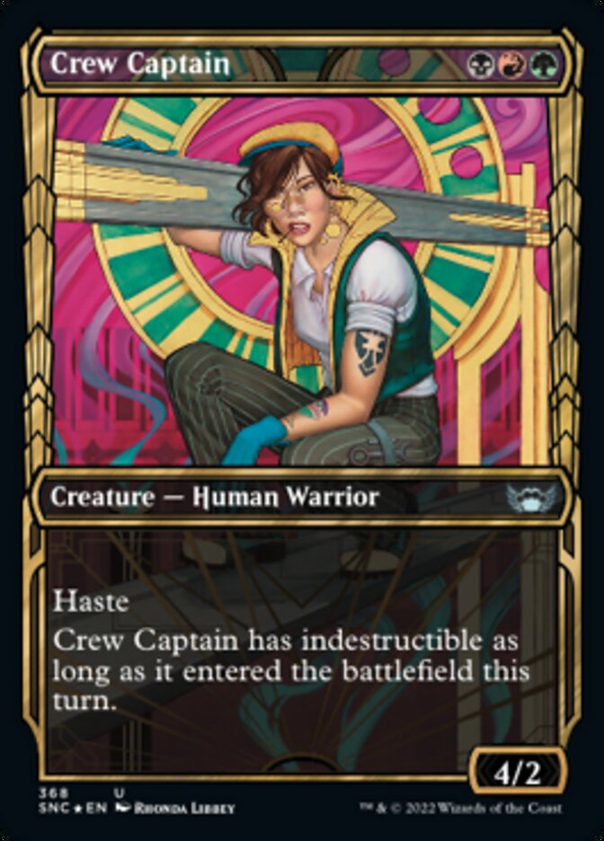 Crew Captain (Showcase Golden Age Gilded Foil) [Streets of New Capenna] | Jomio and Rueliete's Cards and Comics