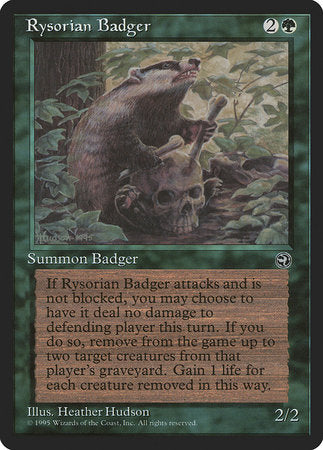 Rysorian Badger [Homelands] | Jomio and Rueliete's Cards and Comics