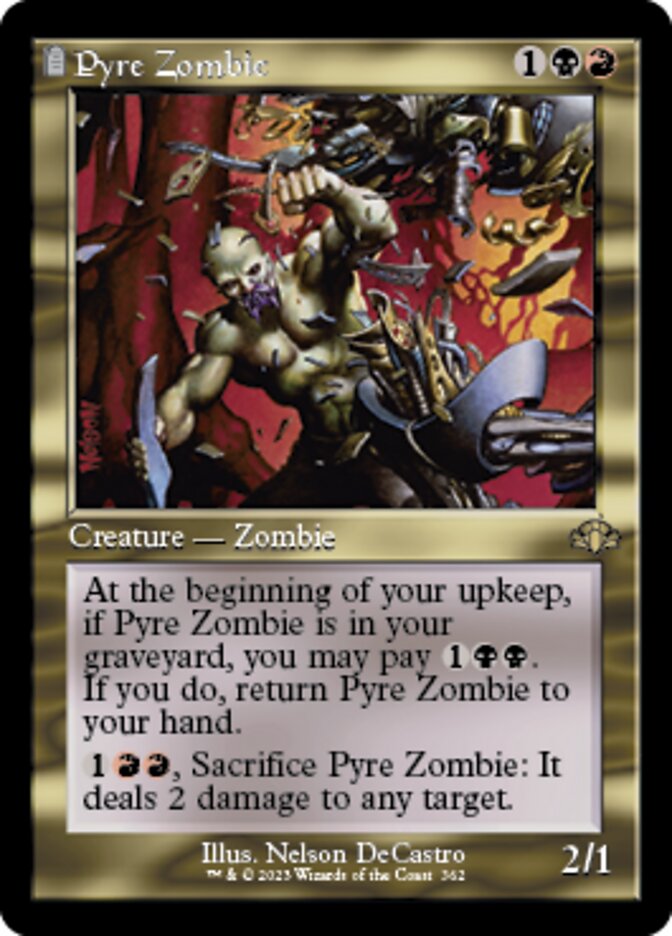 Pyre Zombie (Retro) [Dominaria Remastered] | Jomio and Rueliete's Cards and Comics