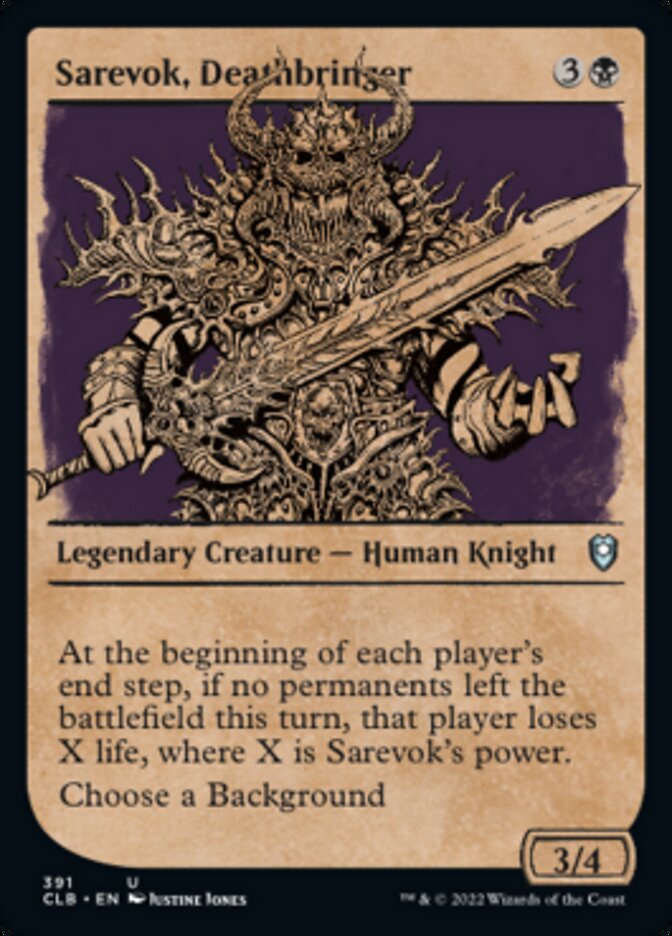 Sarevok, Deathbringer (Showcase) [Commander Legends: Battle for Baldur's Gate] | Jomio and Rueliete's Cards and Comics