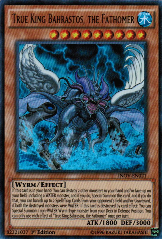 True King Bahrastos, the Fathomer [INOV-EN021] Ultra Rare | Jomio and Rueliete's Cards and Comics