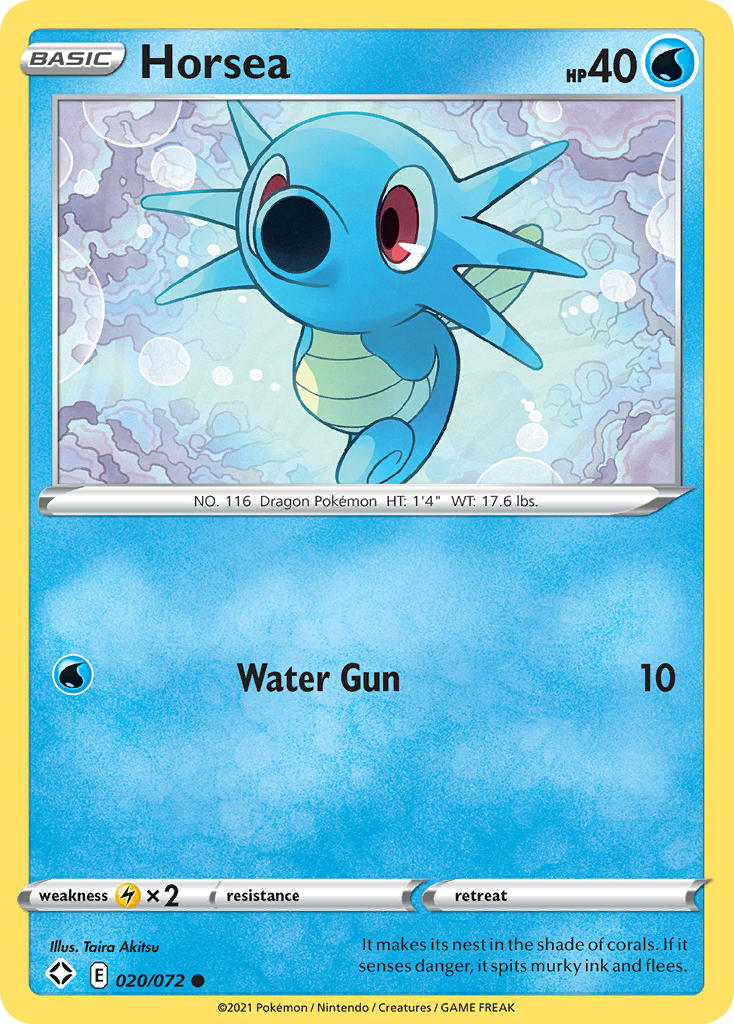 Horsea (020/072) [Sword & Shield: Shining Fates] | Jomio and Rueliete's Cards and Comics