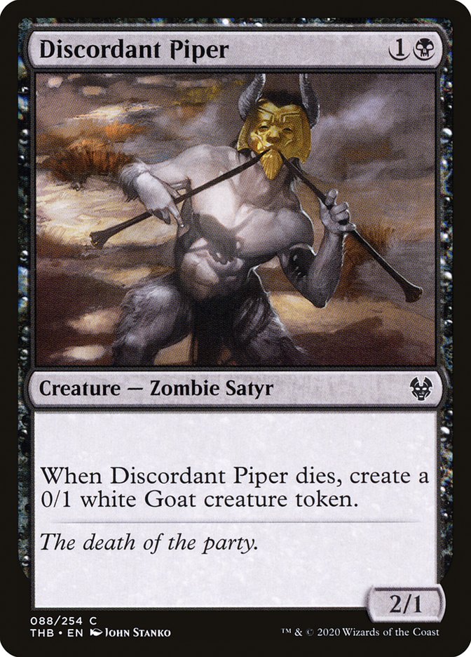 Discordant Piper [Theros Beyond Death] | Jomio and Rueliete's Cards and Comics