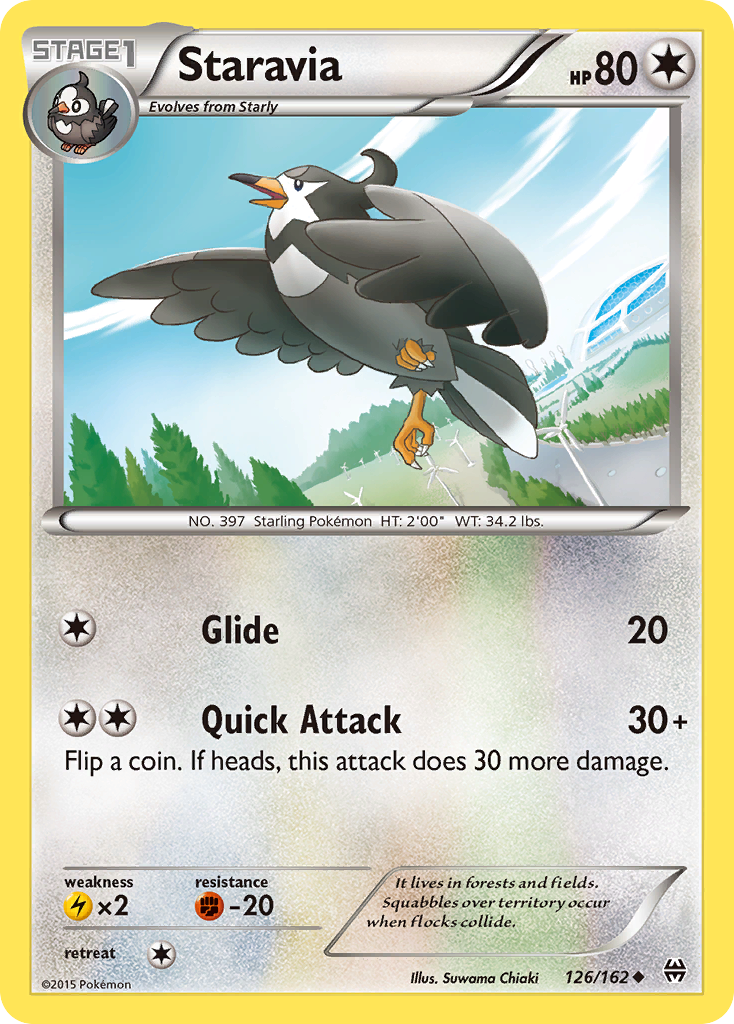 Staravia (126/162) [XY: BREAKthrough] | Jomio and Rueliete's Cards and Comics