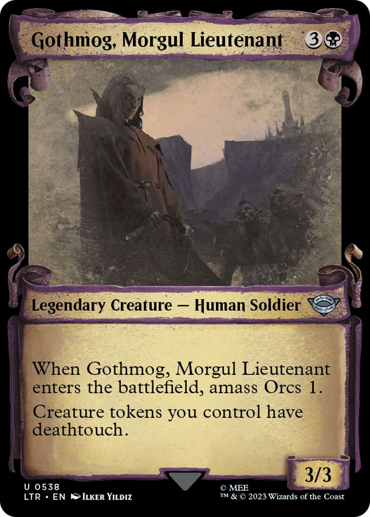 Gothmog, Morgul Lieutenant [The Lord of the Rings: Tales of Middle-Earth Showcase Scrolls] | Jomio and Rueliete's Cards and Comics