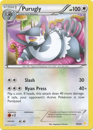 Purugly (19/30) [XY: Trainer Kit 3 - Pikachu Libre] | Jomio and Rueliete's Cards and Comics