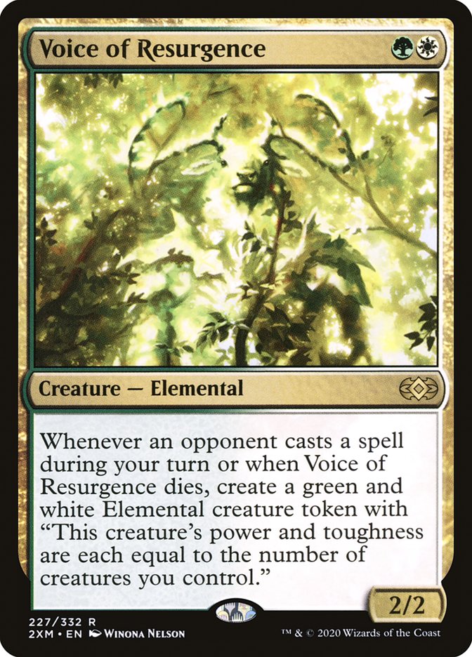 Voice of Resurgence [Double Masters] | Jomio and Rueliete's Cards and Comics