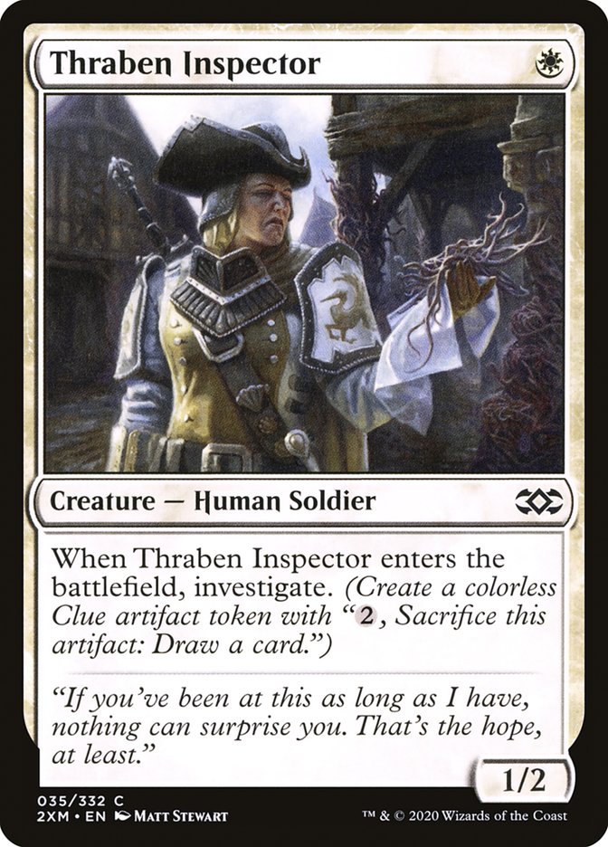 Thraben Inspector [Double Masters] | Jomio and Rueliete's Cards and Comics