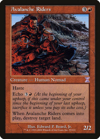 Avalanche Riders [Time Spiral Timeshifted] | Jomio and Rueliete's Cards and Comics