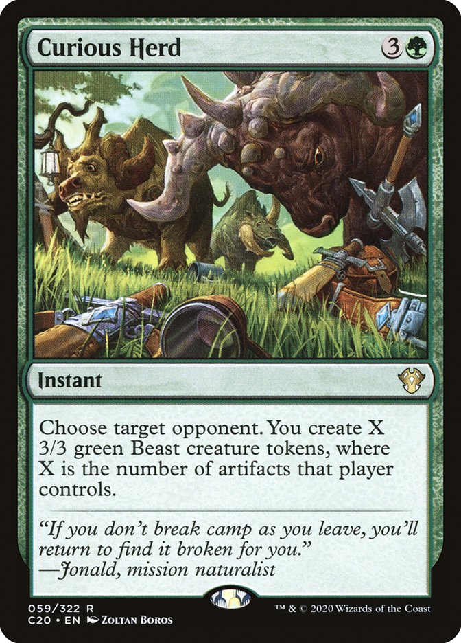 Curious Herd [Commander 2020] | Jomio and Rueliete's Cards and Comics