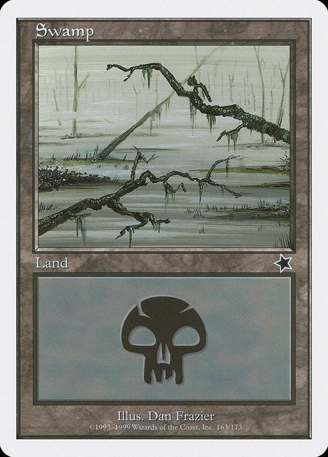 Swamp (163) [Starter 1999] | Jomio and Rueliete's Cards and Comics