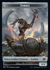 Powerstone // Zombie Double-Sided Token [The Brothers' War Tokens] | Jomio and Rueliete's Cards and Comics