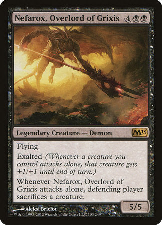 Nefarox, Overlord of Grixis [Magic 2013] | Jomio and Rueliete's Cards and Comics