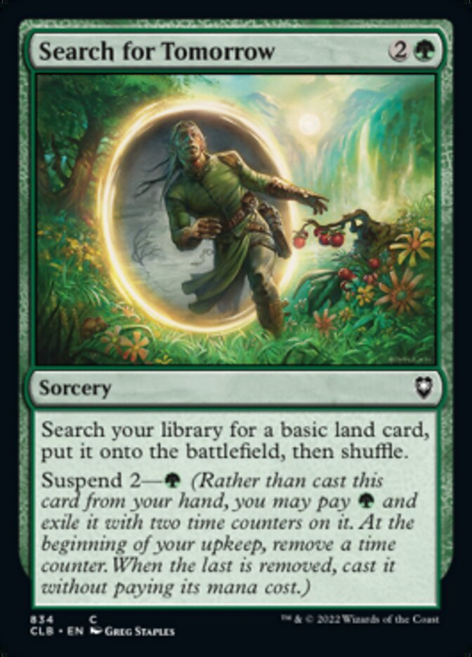 Search for Tomorrow [Commander Legends: Battle for Baldur's Gate] | Jomio and Rueliete's Cards and Comics