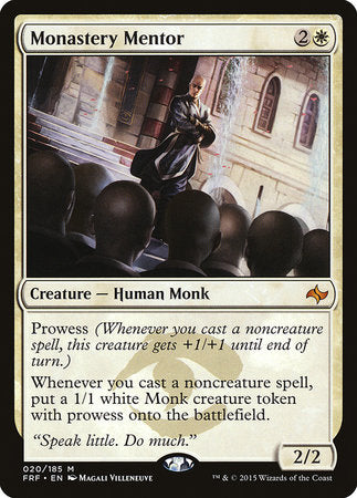 Monastery Mentor [Fate Reforged] | Jomio and Rueliete's Cards and Comics