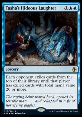 Tasha's Hideous Laughter (Promo Pack) [Dungeons & Dragons: Adventures in the Forgotten Realms Promos] | Jomio and Rueliete's Cards and Comics