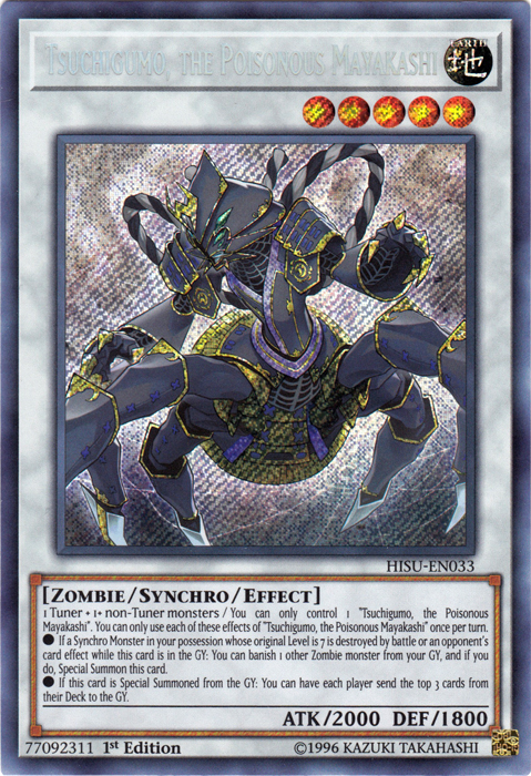 Tsuchigumo, the Poisonous Mayakashi [HISU-EN033] Secret Rare | Jomio and Rueliete's Cards and Comics