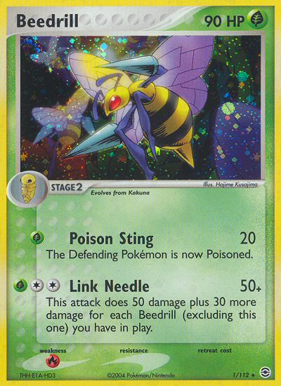 Beedrill (1/112) [EX: FireRed & LeafGreen] | Jomio and Rueliete's Cards and Comics
