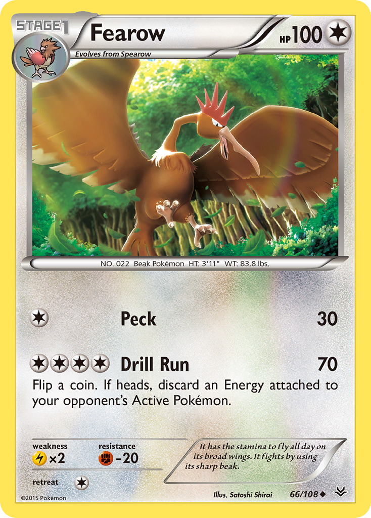 Fearow (66/108) [XY: Roaring Skies] | Jomio and Rueliete's Cards and Comics