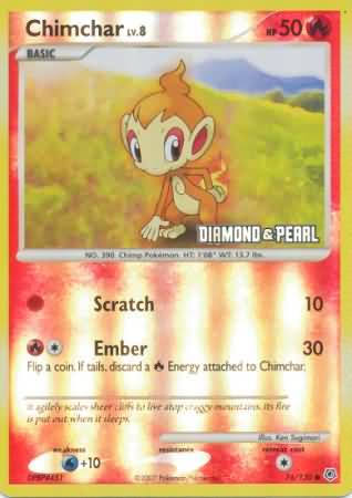 Chimchar (76/130) [Burger King Promos: 2008 Collection] | Jomio and Rueliete's Cards and Comics