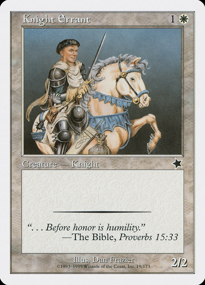 Knight Errant [Starter 1999] | Jomio and Rueliete's Cards and Comics