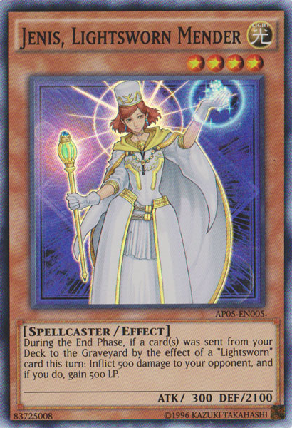 Jenis, Lightsworn Mender [AP05-EN005] Super Rare | Jomio and Rueliete's Cards and Comics