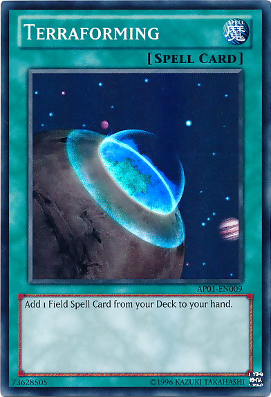 Terraforming [AP01-EN009] Super Rare | Jomio and Rueliete's Cards and Comics