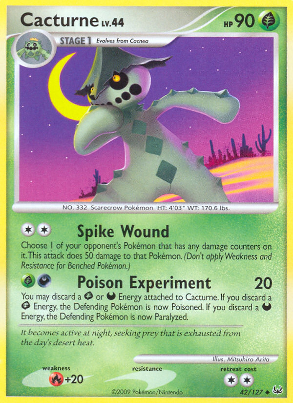 Cacturne (42/127) [Platinum: Base Set] | Jomio and Rueliete's Cards and Comics