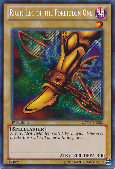 Right Leg of the Forbidden One [LCYW-EN302] Secret Rare | Jomio and Rueliete's Cards and Comics