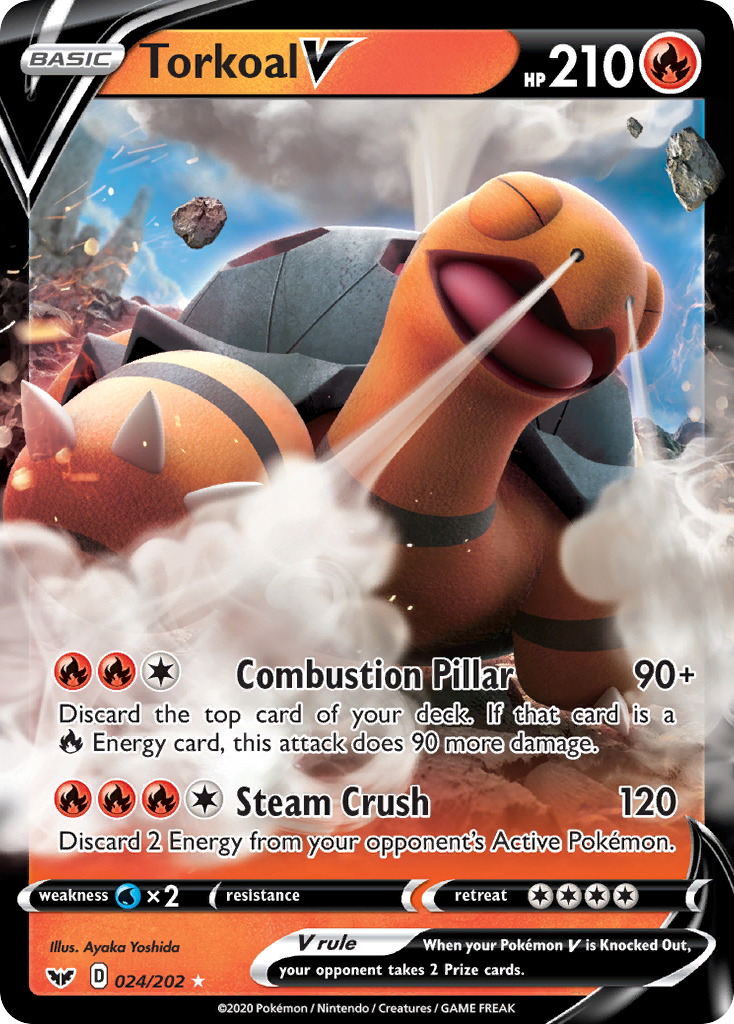 Torkoal V (024/202) [Sword & Shield: Base Set] | Jomio and Rueliete's Cards and Comics